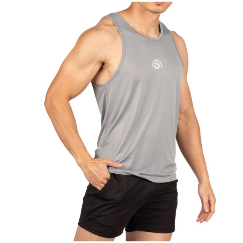 Private Structure เสื้อกล้ามออกกำลังกาย Flashy Tank – Steel Grey [4715] / นายแบบอก 41" Size M