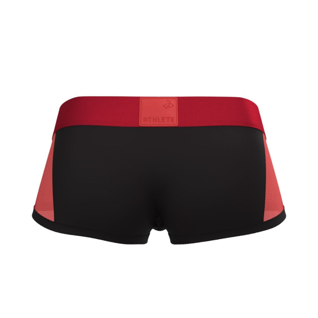 Private Structure กางเกงชั้นในชาย รุ่น Athlete Mid Waist Trunk - Black [4643]