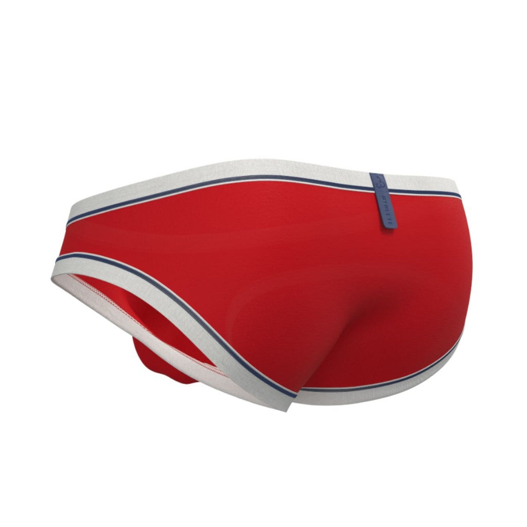 Private Structure กางเกงชั้นในชาย รุ่น Athlete Low Waist Mini Brief - Score Red [4644]