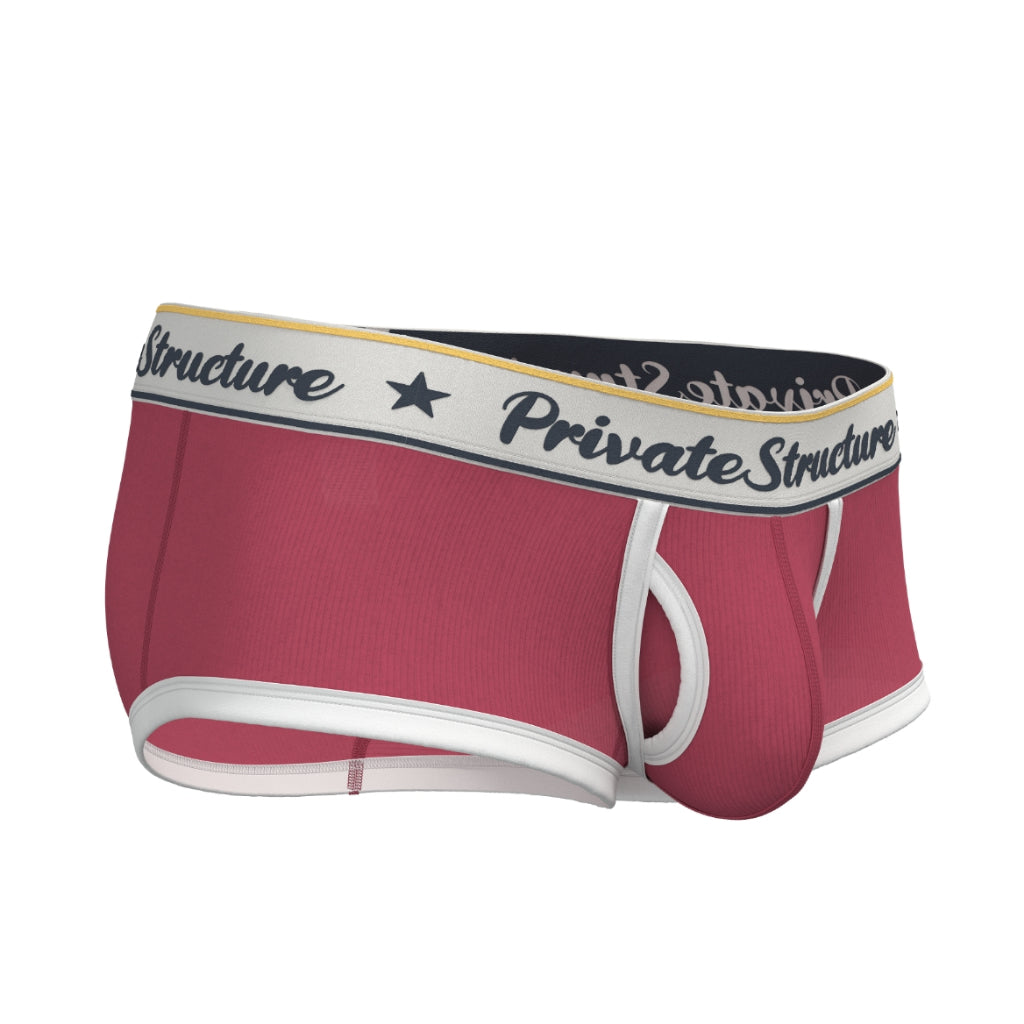 Private Structure กางเกงชั้นในชาย รุ่น Classic Mid Waist Trunk - Rounge Red [4530]