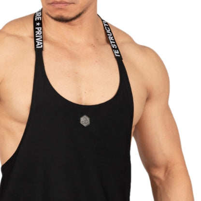 Private Structure เสื้อกล้ามออกกำลังกาย รุ่น Party Troop Tank - Black [4624] / นายแบบอก 41" Size S/M