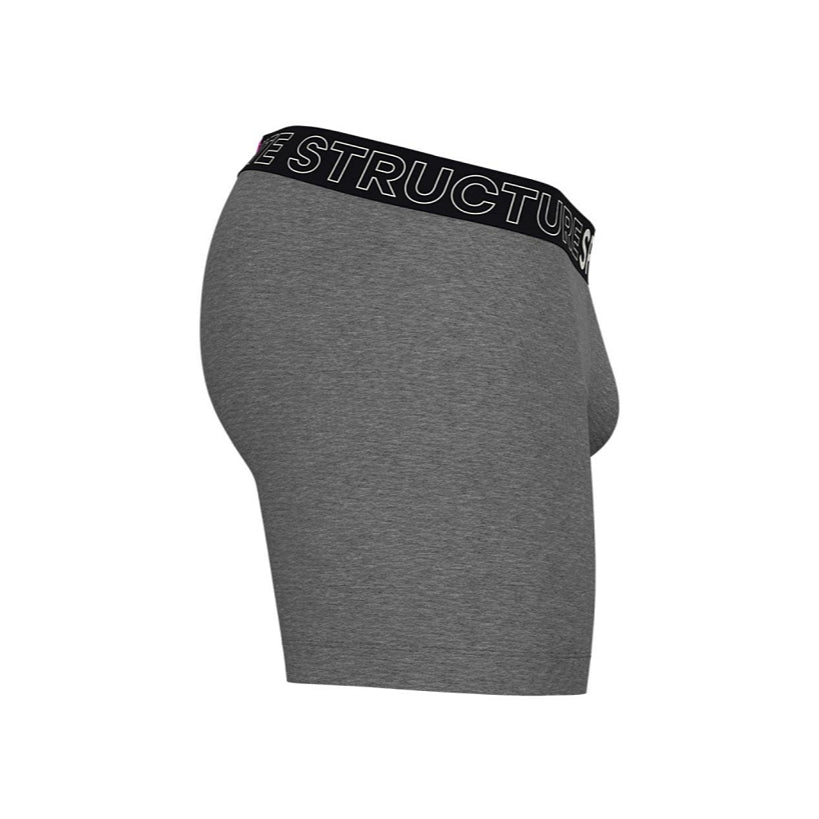 Private Structure กางเกงชั้นในชาย รุ่น PS Sport Anti-Bac Textile Mid Waist Boxer Brief - Dark Melange [4340]