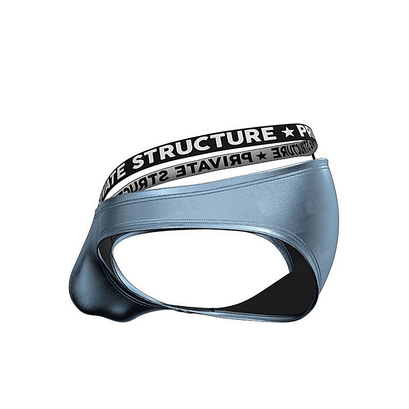 Private Structure กางเกงชั้นในชาย รุ่น Alpha Sins - Metallic Low Waist Bikini - Blue Aurora [4452]
