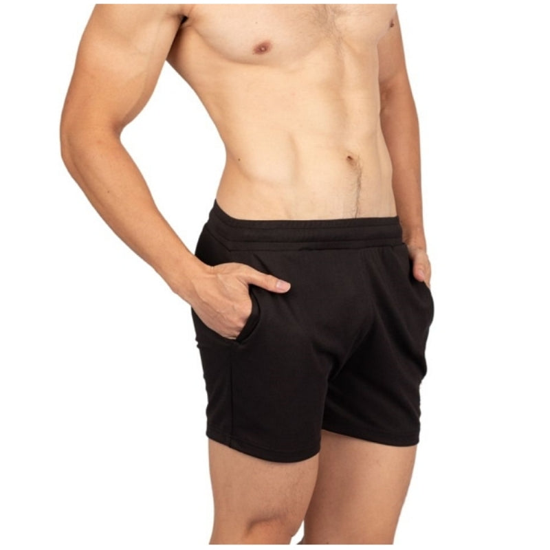 Private Structure กางเกงขาสั้นออกกำลังกาย Active Shorts – Black [4701] / นายแบบเอว 30" Size M