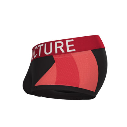 Private Structure กางเกงชั้นในชาย รุ่น Athlete Mid Waist Trunk - Black [4643]