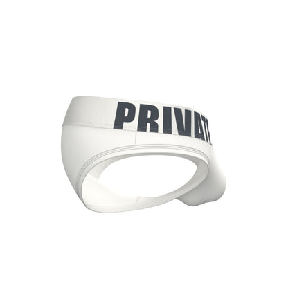 Private Structure กางเกงชั้นในชาย รุ่น Prestiq Low Rise Brief - Pure White [4649]