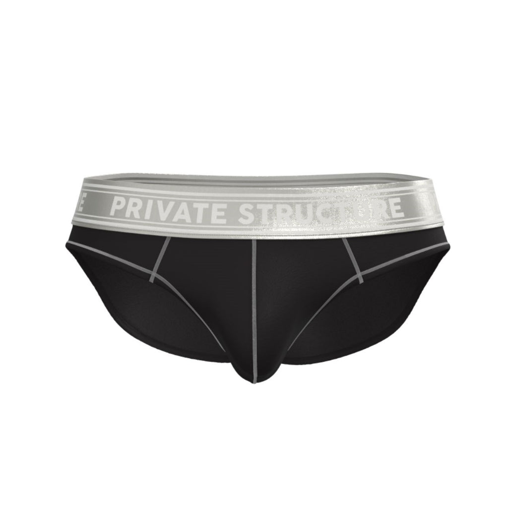 Private Structure กางเกงชั้นในชาย รุ่น Essence Heaven Brief – Grey Black [4669]