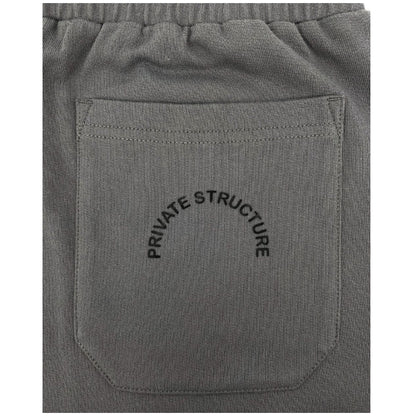 Private Structure กางเกงขาสั้นออกกำลังกาย Sweat Shorts – Grey [4698] / นายแบบเอว 30" Size M