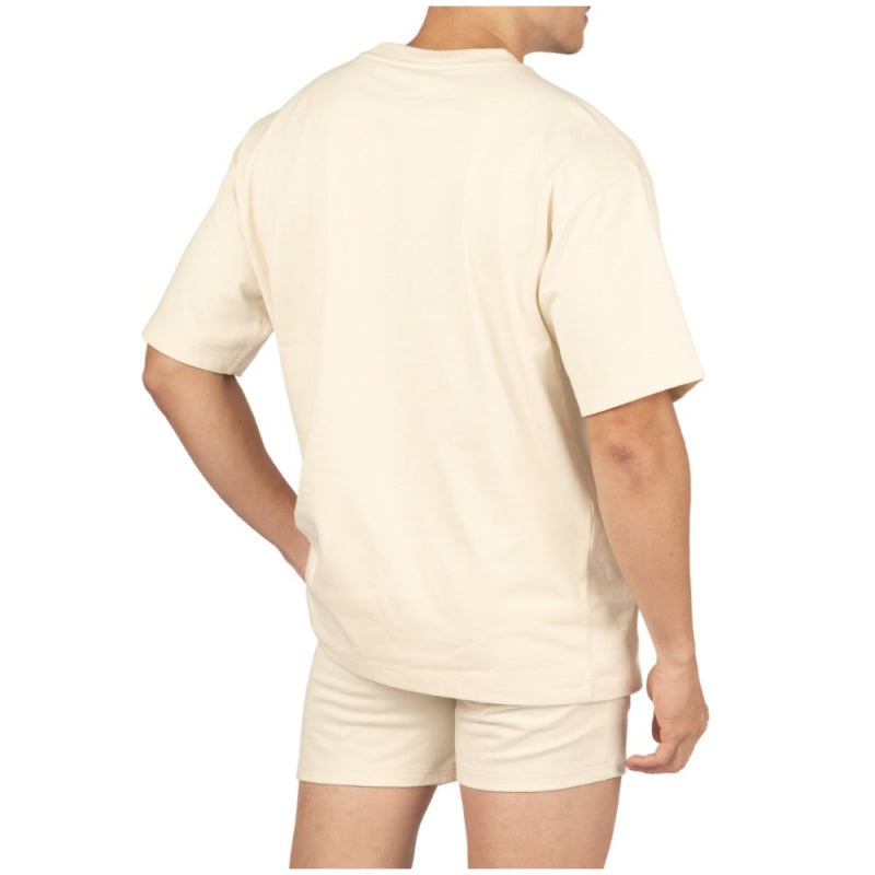Private Structure เสื้อแขนสั้น Oversized Tee – Mellow Yellow [4721A] / นายแบบอก 41" Size M