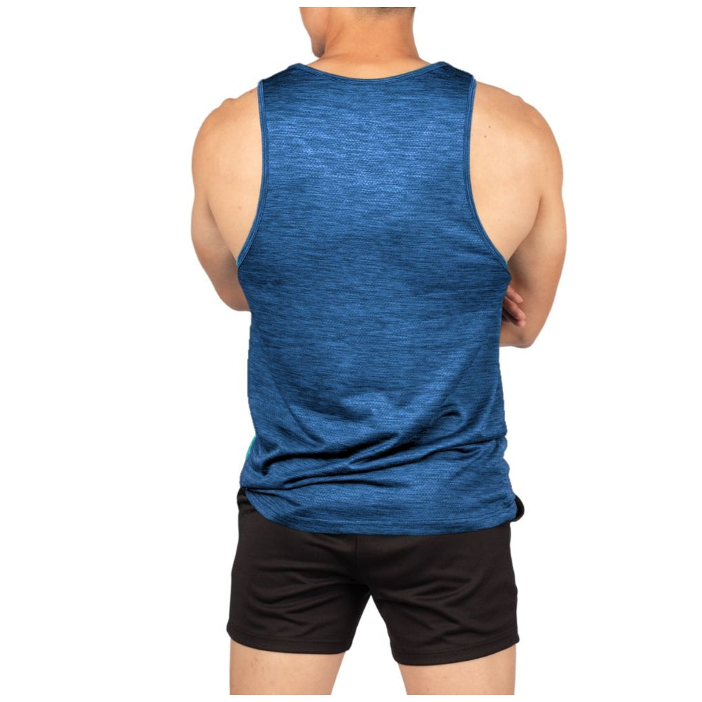 Private Structure เสื้อกล้ามออกกำลังกาย Flashy Tank – Valid Blue [4715] / นายแบบอก 41" Size M