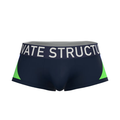 Private Structure กางเกงชั้นในชาย รุ่น Athlete Mid Waist Trunk - Navy [4643]