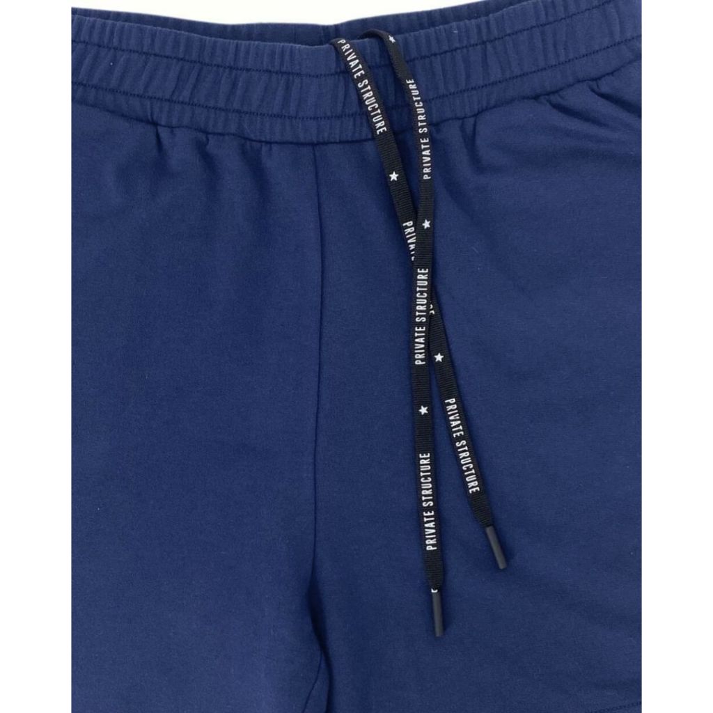 Private Structure กางเกงขาสั้นออกกำลังกายSweat Shorts – Navy Blue [4697] / นายแบบเอว 30" Size M