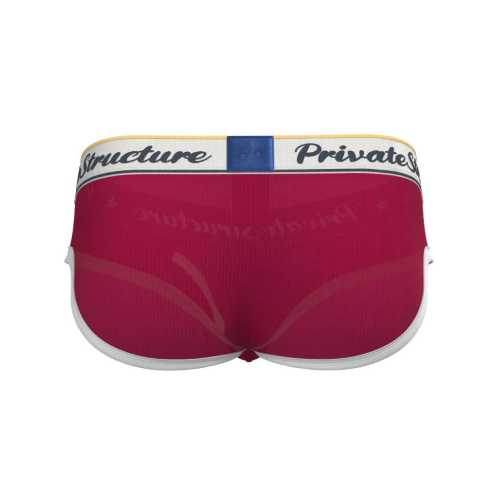Private Structure กางเกงชั้นในชาย รุ่น Classic Mid Waist Brief - Mod Red [4529]
