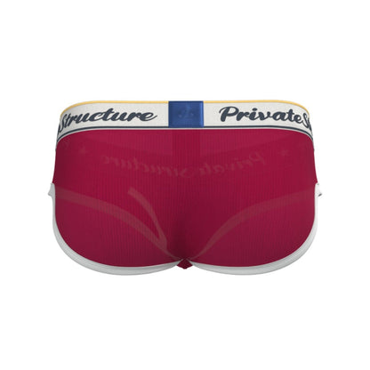 Private Structure กางเกงชั้นในชาย รุ่น Classic Mid Waist Brief - Mod Red [4529]