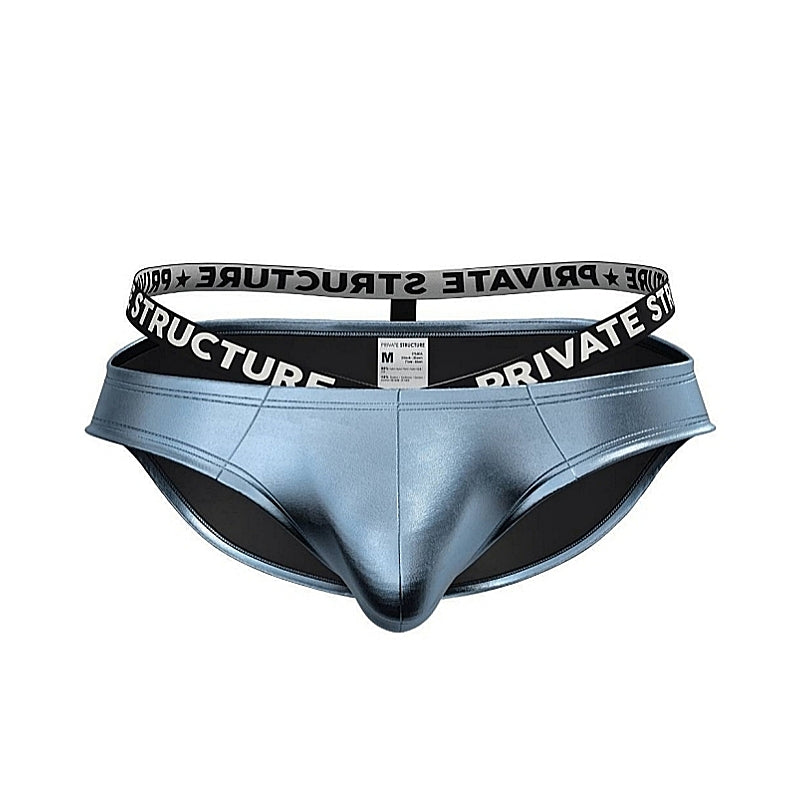Private Structure กางเกงชั้นในชาย รุ่น Alpha Sins - Metallic Low Waist Bikini - Blue Aurora [4452]