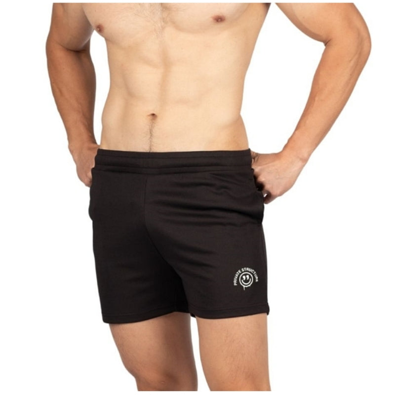 Private Structure กางเกงขาสั้นออกกำลังกาย Active Shorts – Black [4701] / นายแบบเอว 30" Size M