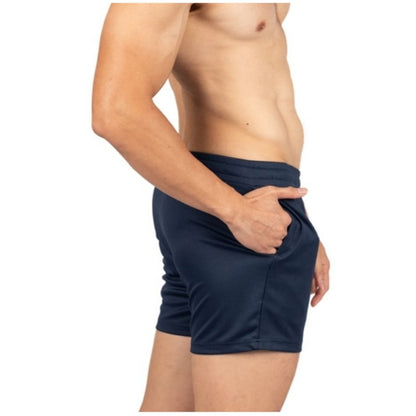 Private Structure กางเกงขาสั้นออกกำลังกาย Active Shorts – Navy Blue [4701] / นายแบบเอว 30" Size M