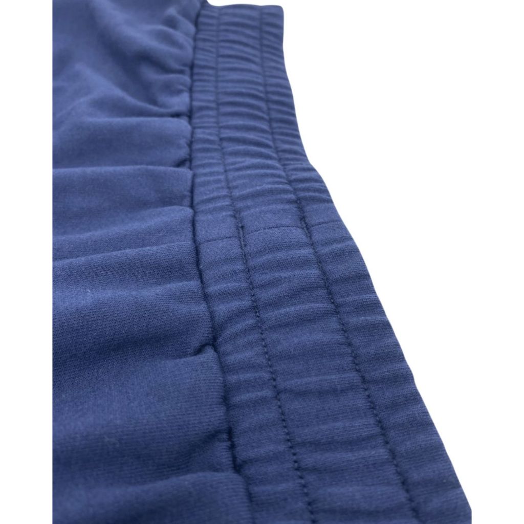 Private Structure กางเกงขาสั้นออกกำลังกายSweat Shorts – Navy Blue [4697] / นายแบบเอว 30" Size M