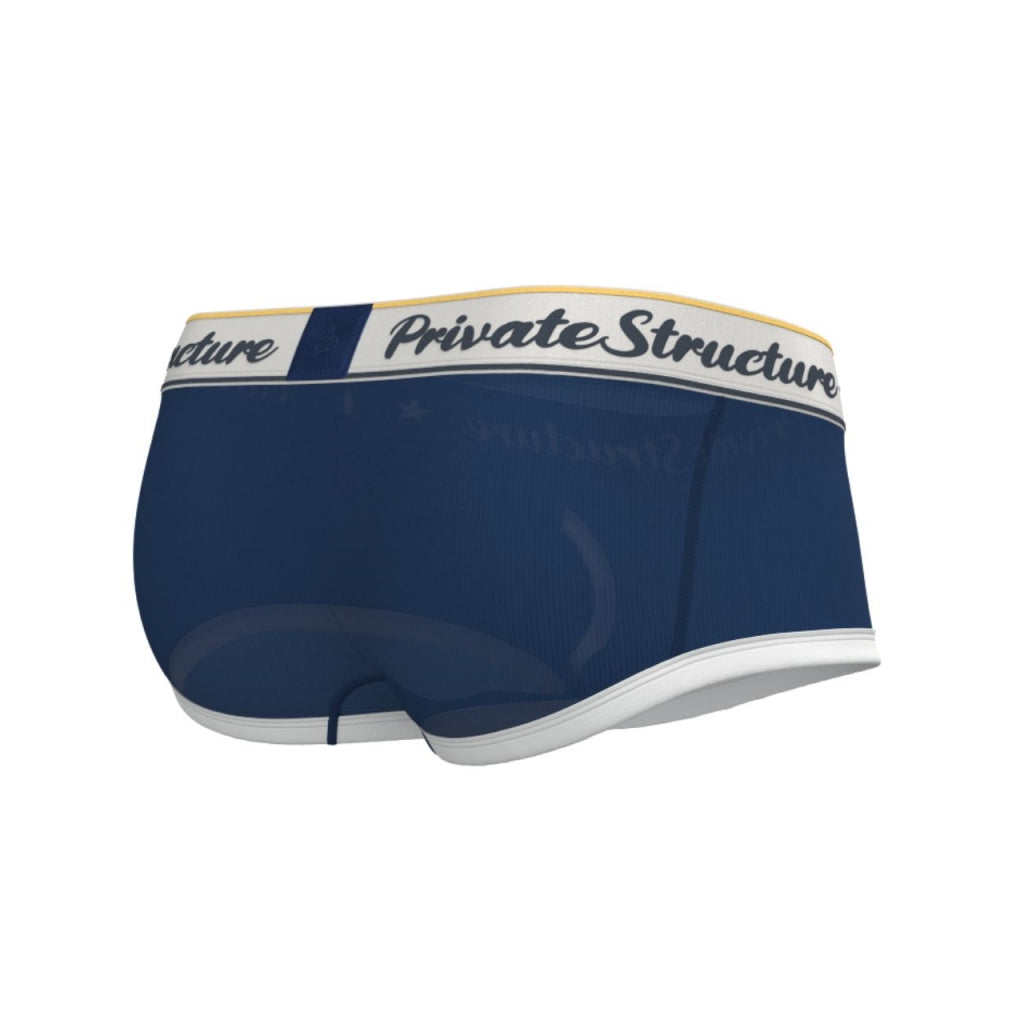 Private Structure กางเกงชั้นในชาย รุ่น  Classic Mid Waist Trunk - Ombre Navy Blue [4530]
