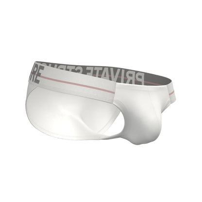 Private Structure กางเกงชั้นในชาย รุ่น MO-Lite Cutaway Brief - Magnolia White [4571]