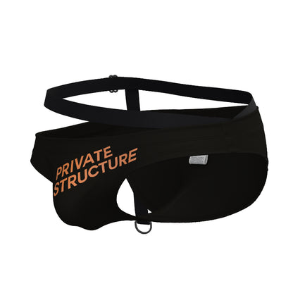 Private Structure กางเกงว่ายนำ้ รุ่น Swimwear Bikini - Charcoal Black [4584]