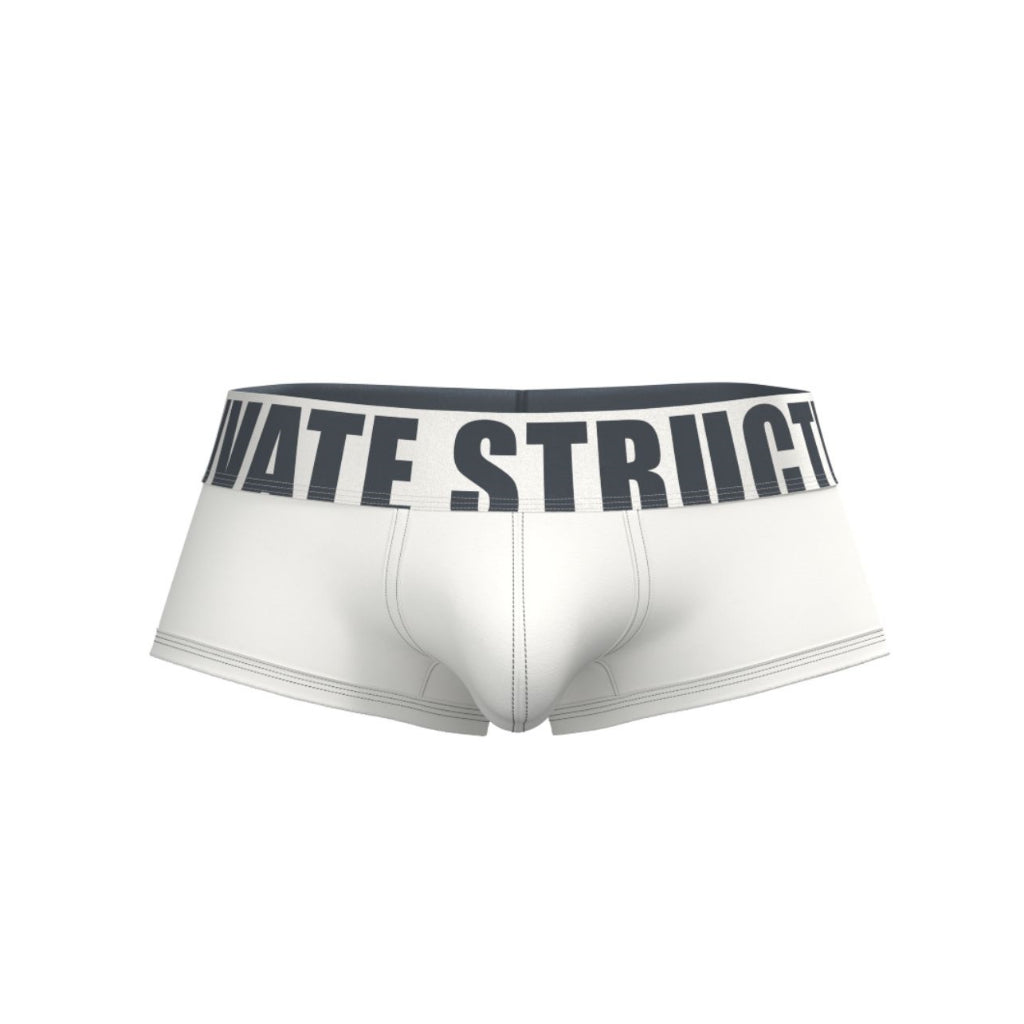 Private Structure กางเกงชั้นในชาย รุ่น Prestiq Low Rise Trunk - Pure White [4650]