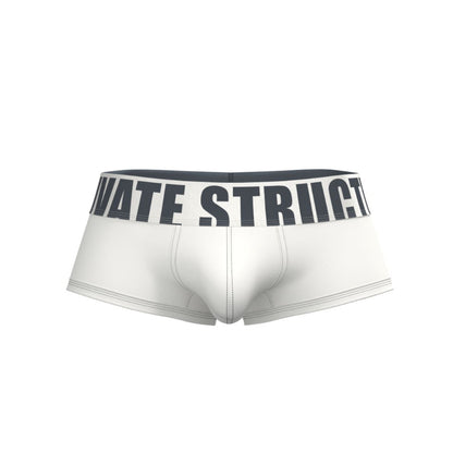 Private Structure กางเกงชั้นในชาย รุ่น Prestiq Low Rise Trunk - Pure White [4650]