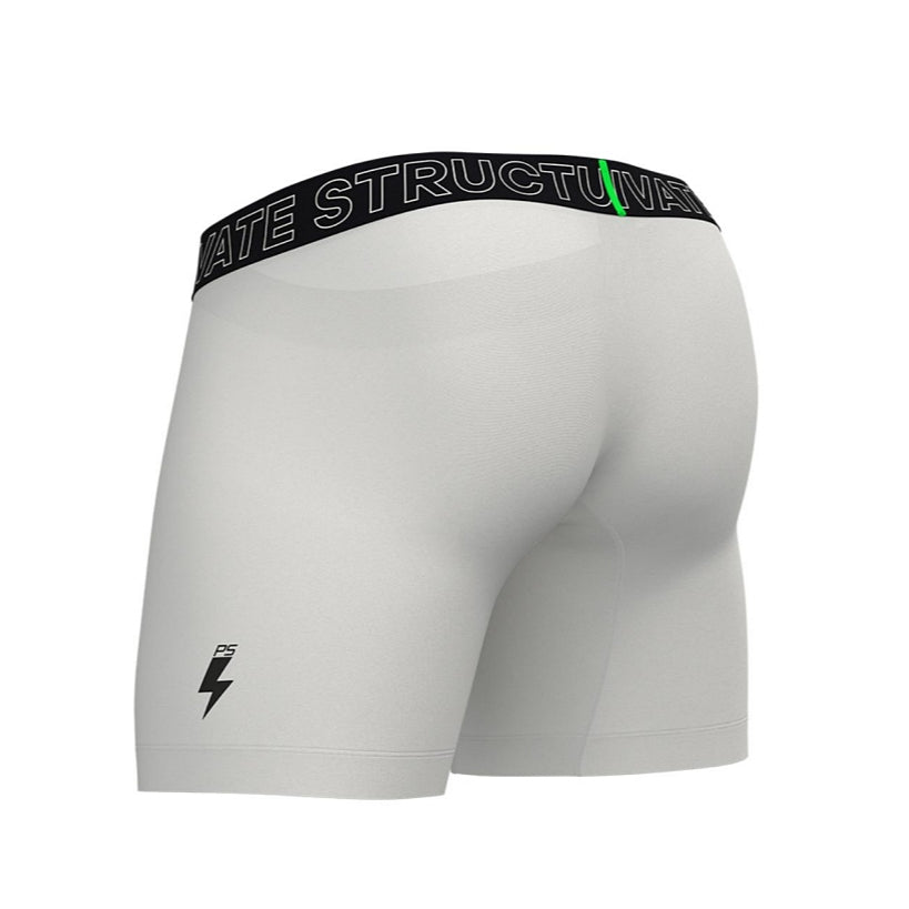 Private Structure กางเกงชั้นในชาย รุ่น PS Sport Anti-Bac Textile Mid Waist Boxer Brief - White [4340]