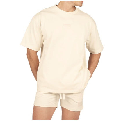 Private Structure เสื้อแขนสั้น Oversized Tee – Mellow Yellow [4721A] / นายแบบอก 41" Size M
