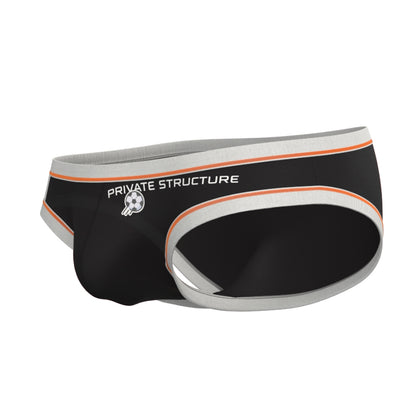 Private Structure กางเกงชั้นในชาย รุ่น Athlete Low Waist Mini Brief - Soccer Black [4644]