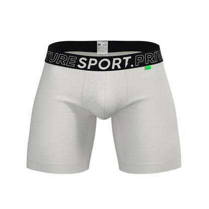 Private Structure กางเกงชั้นในชาย รุ่น PS Sport Anti-Bac Textile Mid Waist Boxer Brief - White [4340]