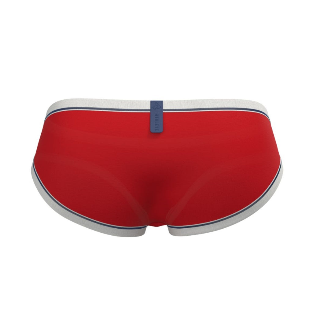 Private Structure กางเกงชั้นในชาย รุ่น Athlete Low Waist Mini Brief - Score Red [4644]