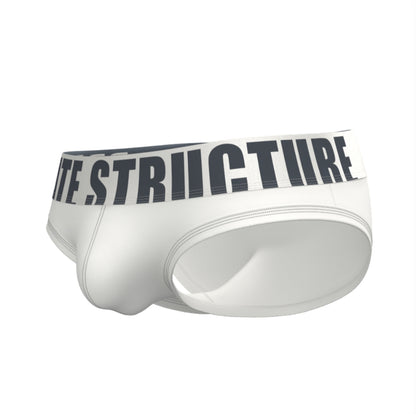 Private Structure กางเกงชั้นในชาย รุ่น Prestiq Low Rise Brief - Pure White [4649]