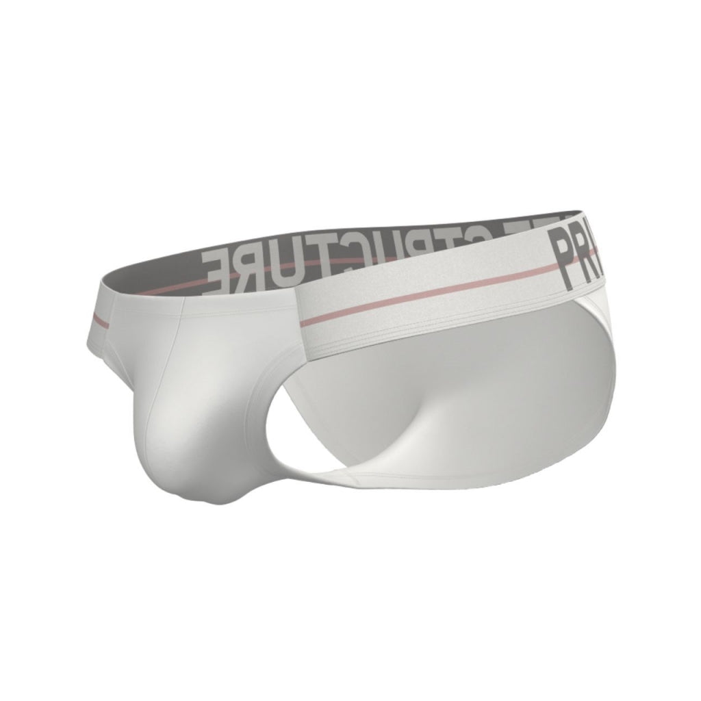 Private Structure กางเกงชั้นในชาย รุ่น MO-Lite Cutaway Brief - Magnolia White [4571]