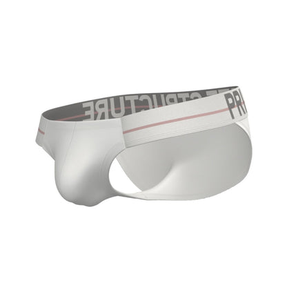 Private Structure กางเกงชั้นในชาย รุ่น MO-Lite Cutaway Brief - Magnolia White [4571]