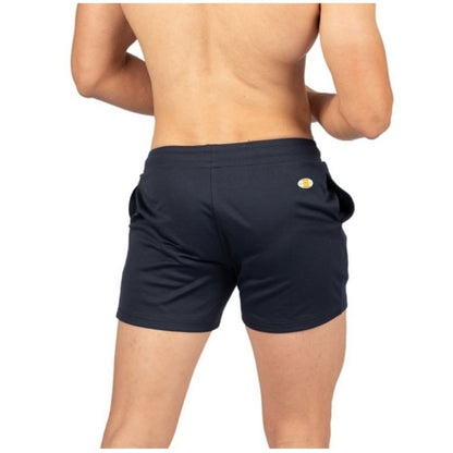 Private Structure กางเกงขาสั้นออกกำลังกาย Active Shorts – Dark Blue [4702] / นายแบบเอว 30" Size M