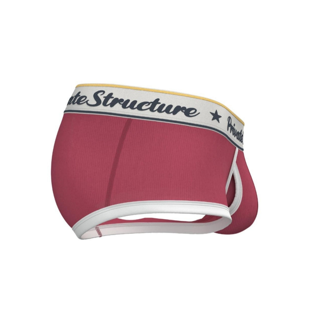 Private Structure กางเกงชั้นในชาย รุ่น Classic Mid Waist Trunk - Rounge Red [4530]