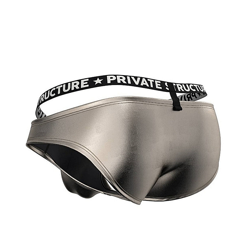 Private Structure กางเกงชั้นในชาย รุ่น Alpha Sins - Metallic Low Waist Bikini - Cooper Armour [4452]