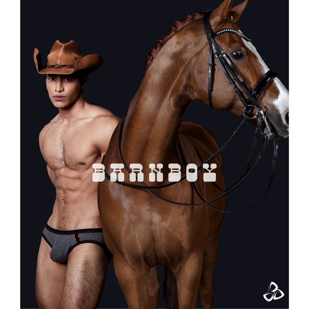 Private Structure กางเกงชั้นในชาย รุ่น BarnBoy Low Waist Mini Brief - Stone Washed Grey [4358]