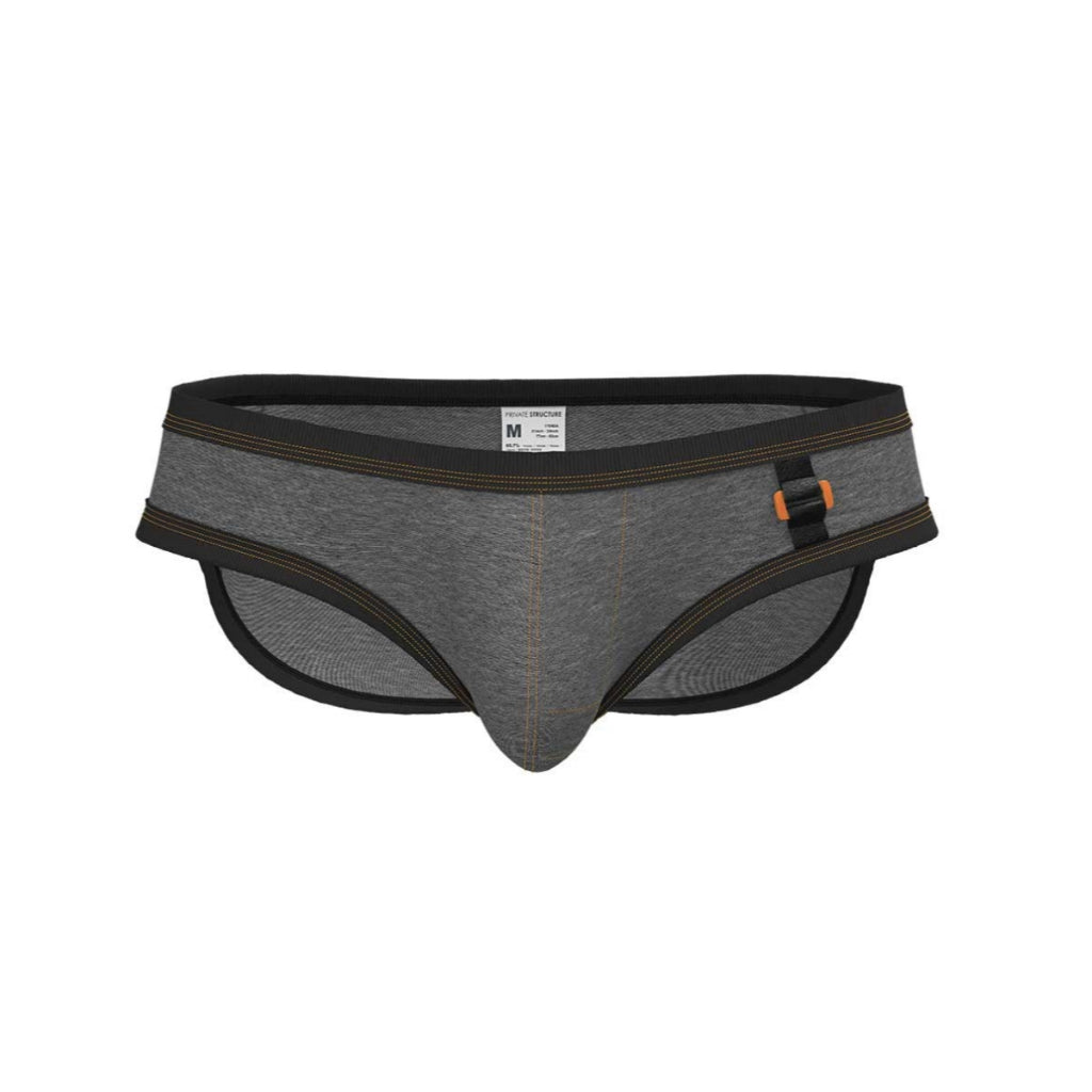 Private Structure กางเกงชั้นในชาย รุ่น BarnBoy Low Waist Mini Brief - Stone Washed Grey [4358]