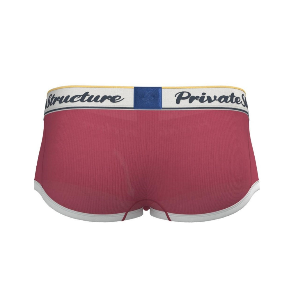 Private Structure กางเกงชั้นในชาย รุ่น Classic Mid Waist Trunk - Rounge Red [4530]