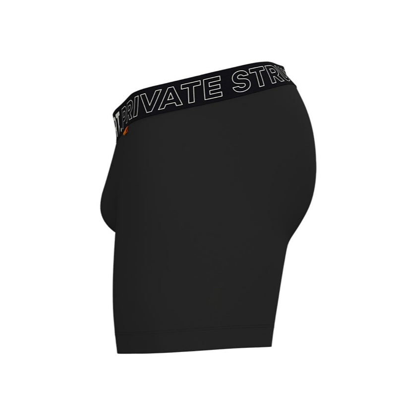 Private Structure กางเกงชั้นในชาย รุ่น PS Sport Anti-Bac Textile Mid Waist Boxer Brief - Black [4340]