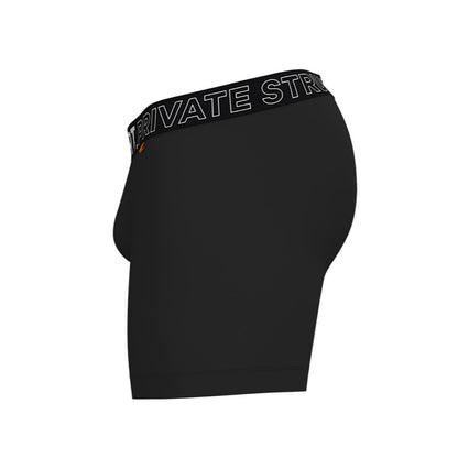 Private Structure กางเกงชั้นในชาย รุ่น PS Sport Anti-Bac Textile Mid Waist Boxer Brief - Black [4340]