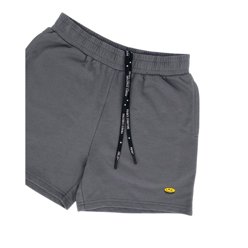 Private Structure กางเกงขาสั้นออกกำลังกาย Sweat Shorts – Grey [4698] / นายแบบเอว 30" Size M
