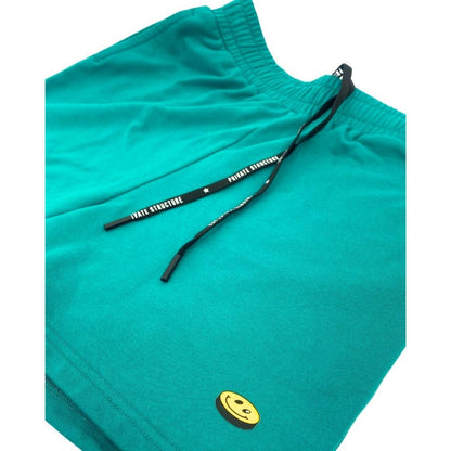 Private Structure กางเกงขาสั้นออกกำลังกาย Sweat Shorts – Green [4698] / นายแบบเอว 30" Size M