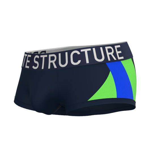 Private Structure กางเกงชั้นในชาย รุ่น Athlete Mid Waist Trunk - Navy [4643]