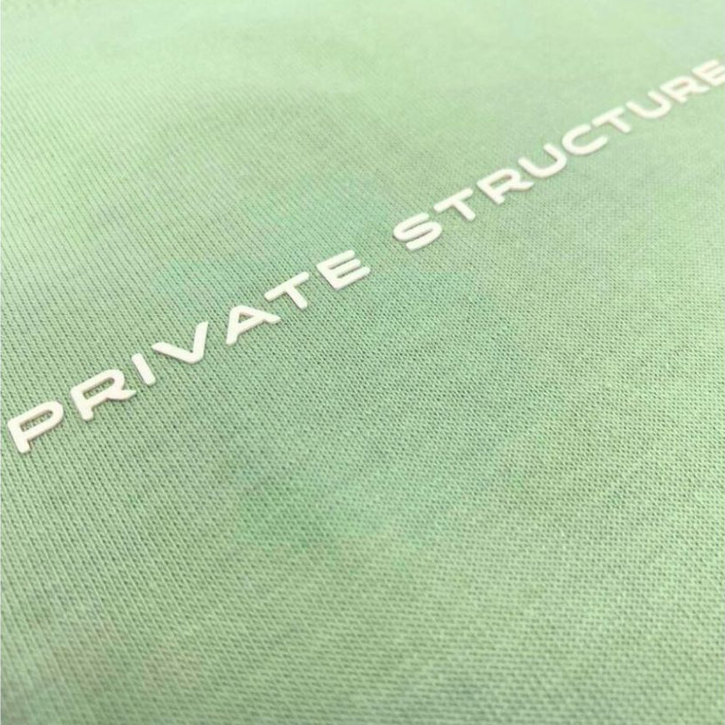 Private Structure เสื้อกล้ามออกกำลังกาย Crew Neck Easy Fit Muscle Tee – Salt Green [4720] / นายแบบอก 41" Size M