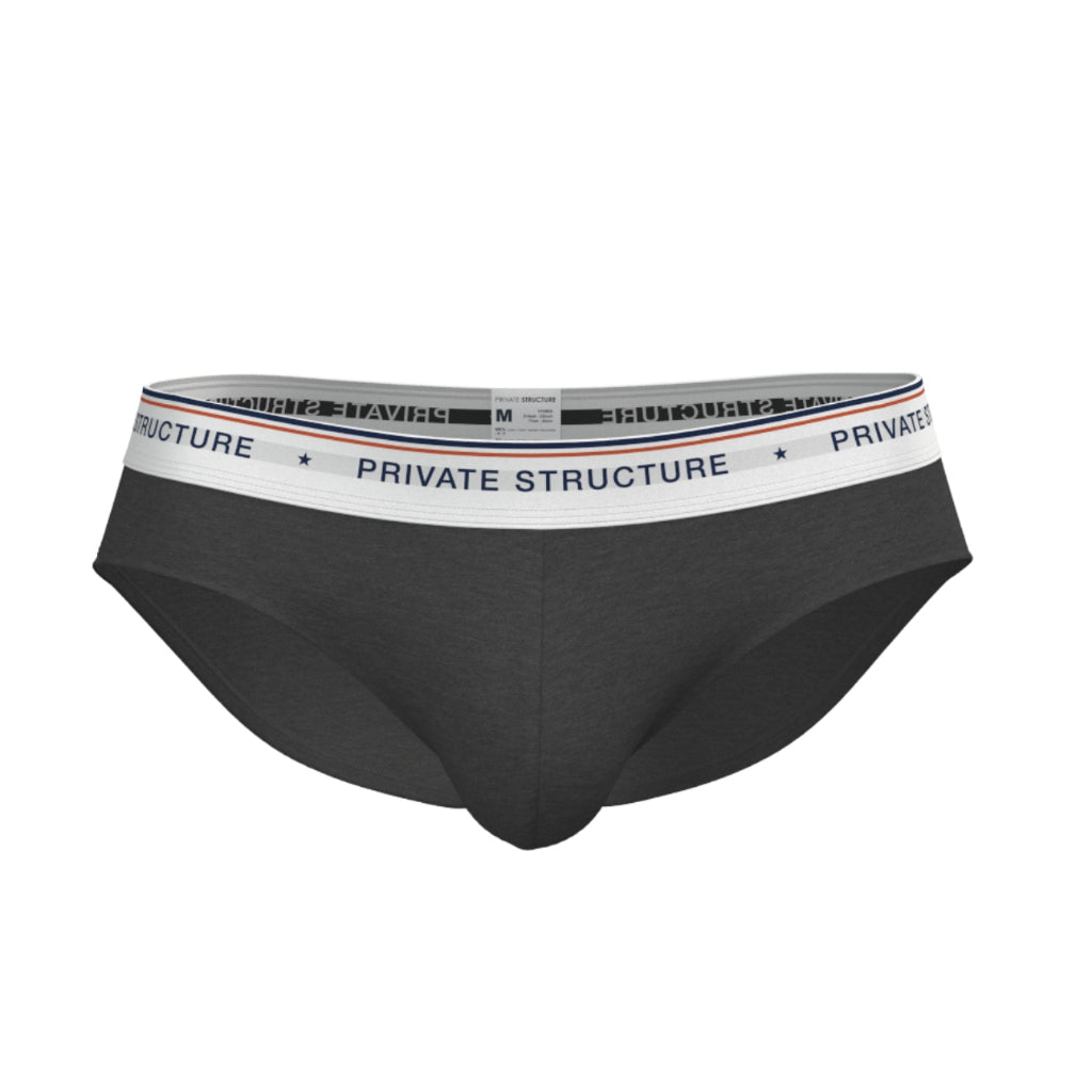 [SPECIAL OFFER] Private Structure กางเกงชั้นในชาย รุ่น  CHUMM! Mid Waist Brief - Elusive Grey [4630]
