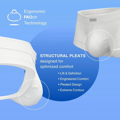 [NEW] Private Structure กางเกงชั้นในชาย รุ่น AURA-Modal Blended Trunk – Egret White [4809]