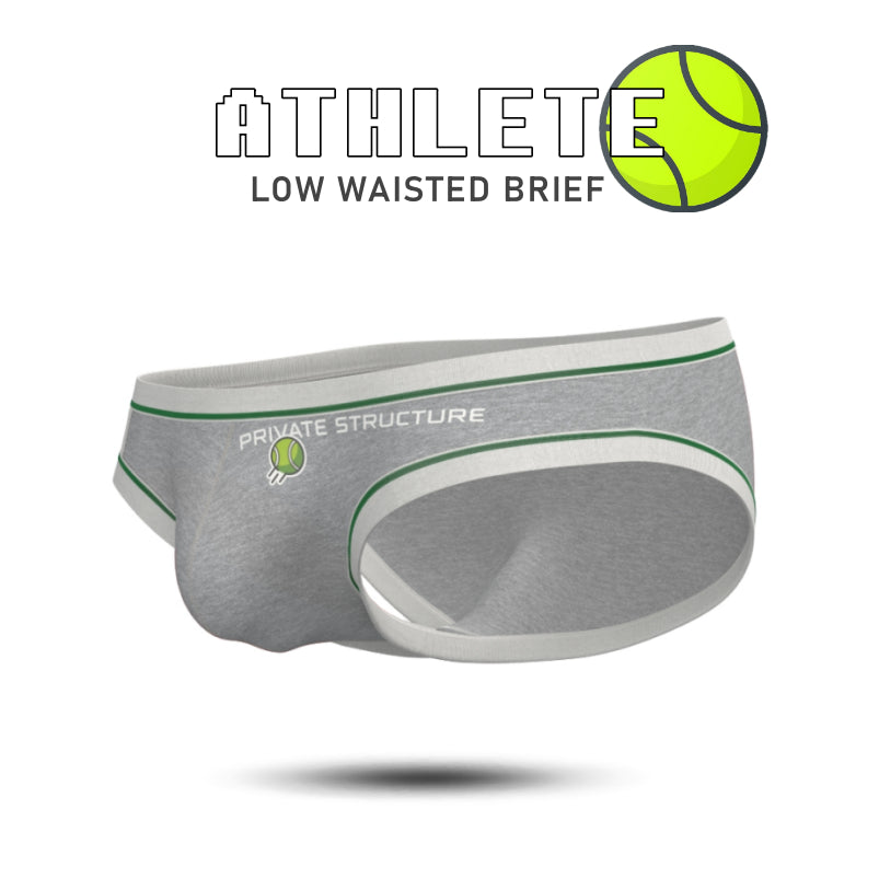 Private Structure กางเกงชั้นในชาย รุ่น Athlete Low Waist Mini Brief - Stadium Grey [4644]